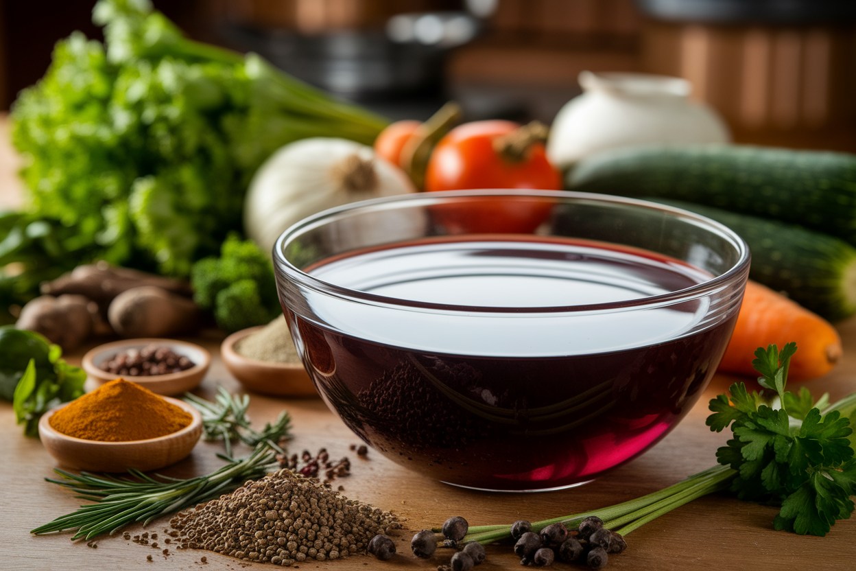 cuisine-rustique-bol-sombre-herbes