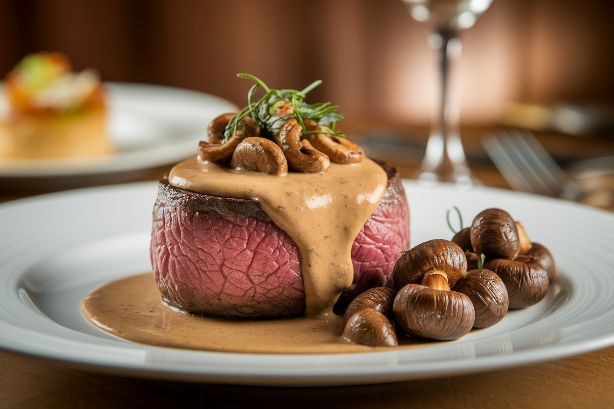 Filet Mignon aux Cèpes et Sauce au Foie Gras : Recette Festive et Facile