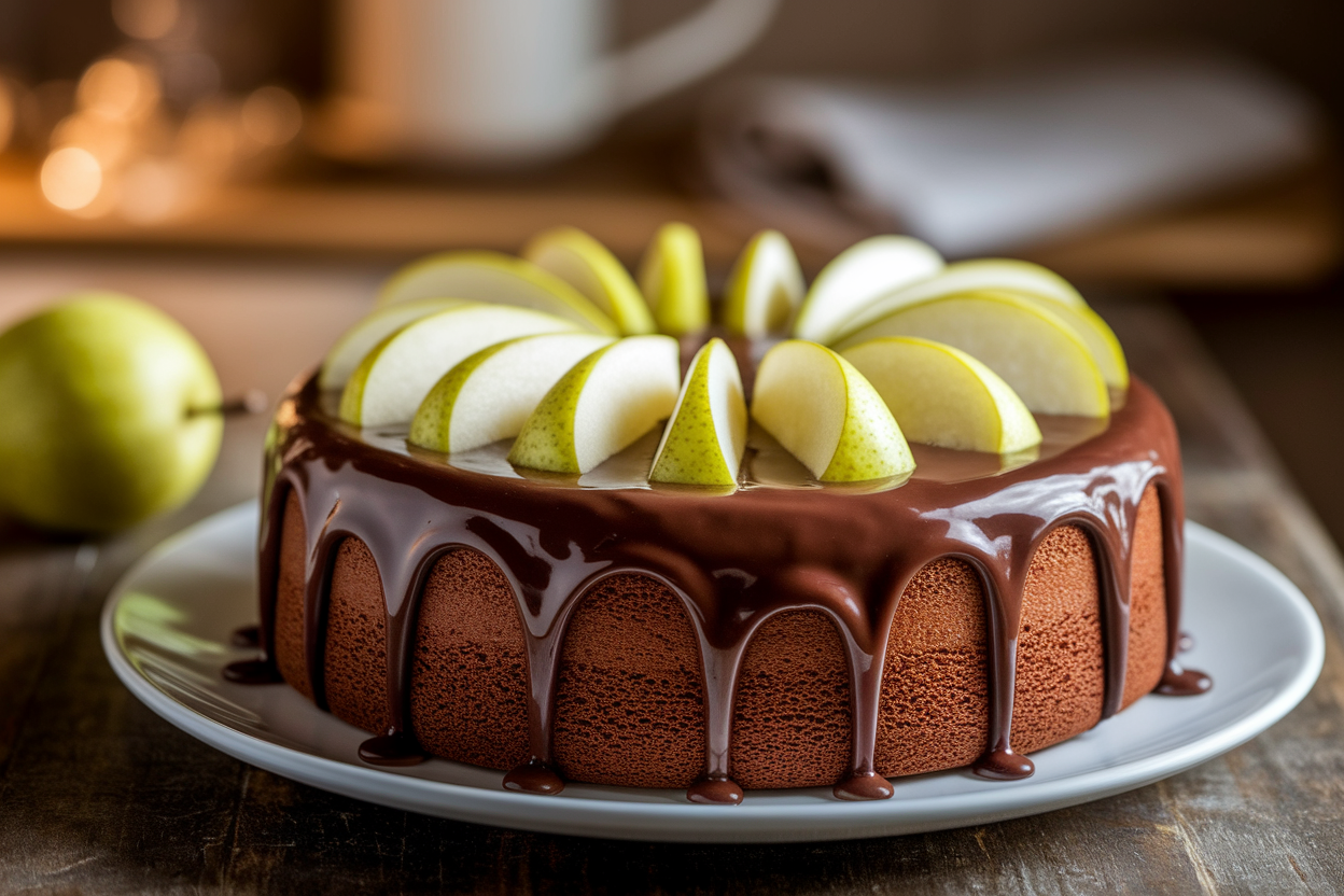 Gâteau Crousti‑Fondant Chocolat‑Poire : Recette Facile et Gourmande