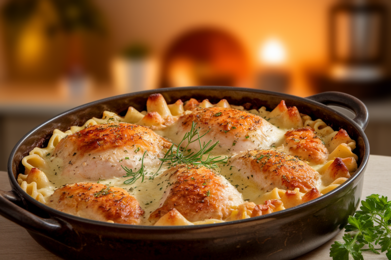 Gratin de Pâtes au Poulet et Béchamel : Recette Facile et Rapide