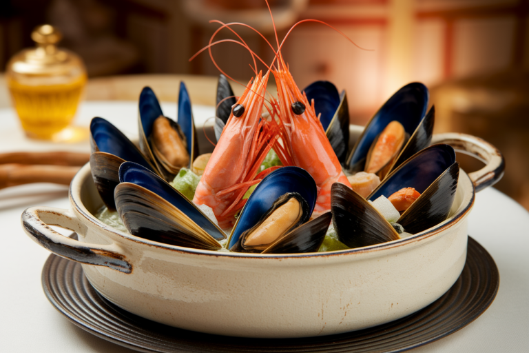 Marmite Dieppoise : recette de cassolette de fruits de mer à la normande