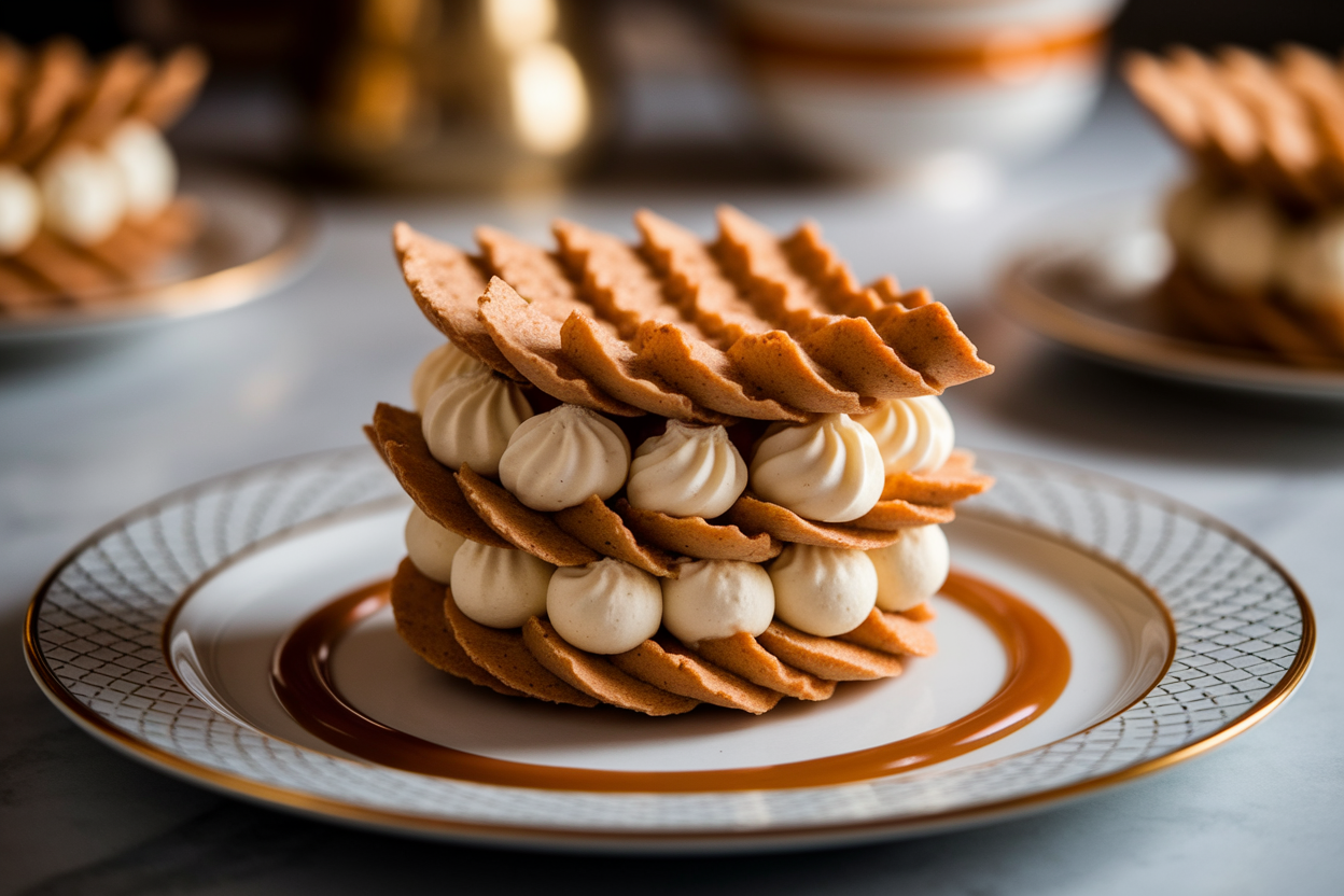 Millefeuilles de Gavottes à la Sauce Caramel : Recette Facile et Gourmande
