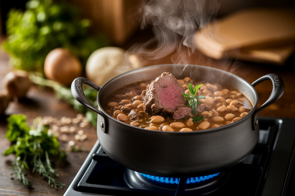 Ragoût d'agneau aux haricots : recette mijotée facile et réconfortante