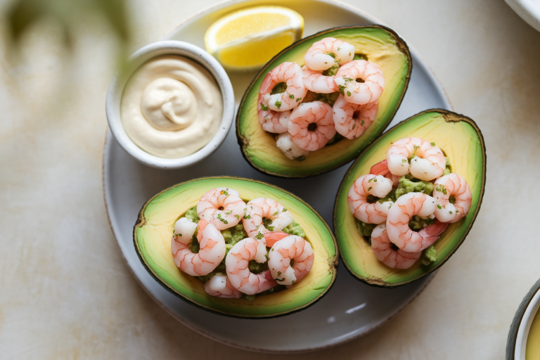 Avocats Farcis aux Crevettes : Recette Fraîche et Mayonnaise Maison