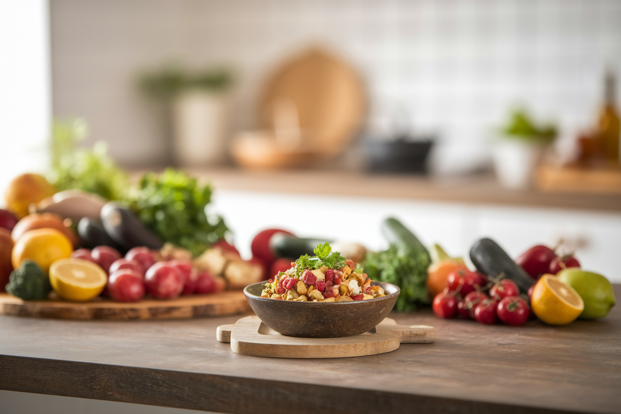 plan-travail-ingredients-bol-rustique