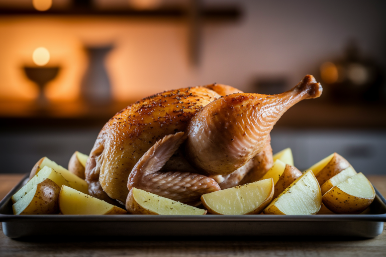 pintade-rotie-pommes-croustillantes